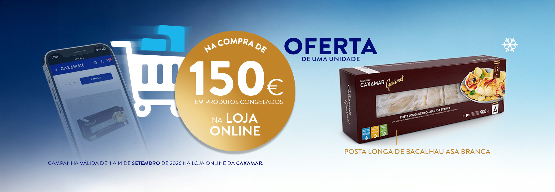 Na compra de 150€ oferta Posta Longa AB