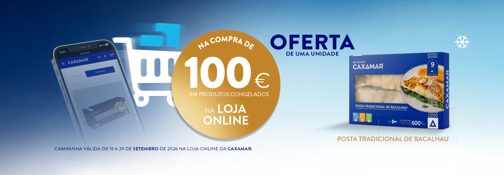 Na compra de 100€ oferta Posta Tradicional 600 g