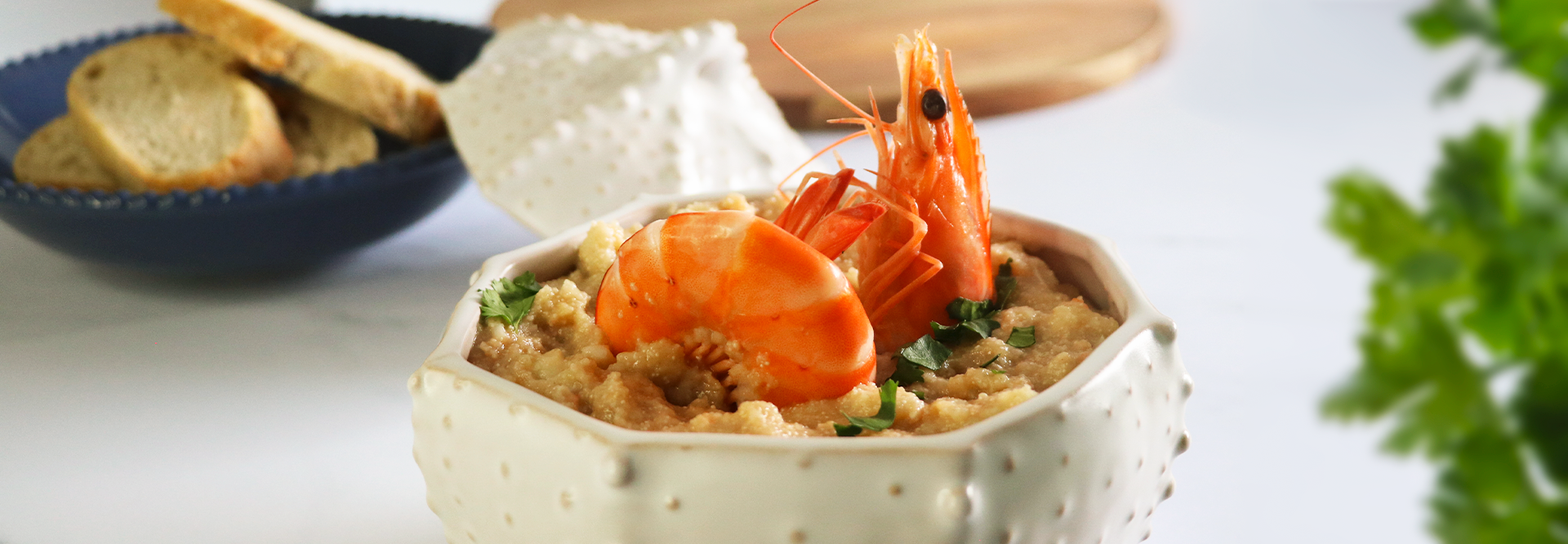Açorda de Ovas de Bacalhau e Camarão