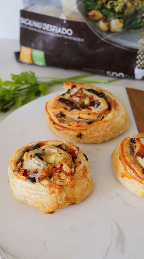 Enroladinhos de Bacalhau